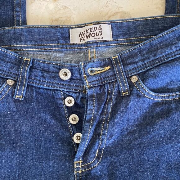 Naked & Famous Weird Guy Featherweight Indigo Selvedge Tapered Jeans - Picture 7 of 11